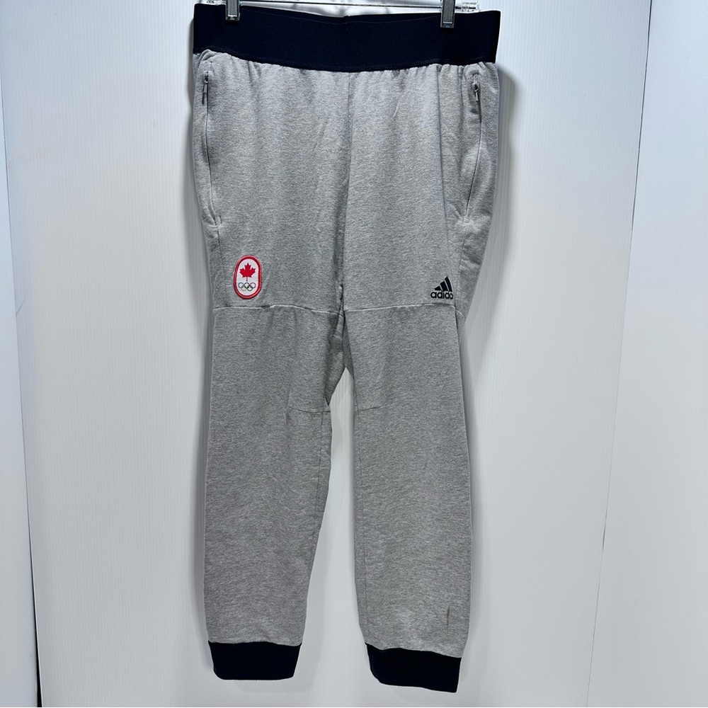 2/$15 Adidas Climalite‎ Track Pants Women’s Size Medium Canada Spellout Olympics